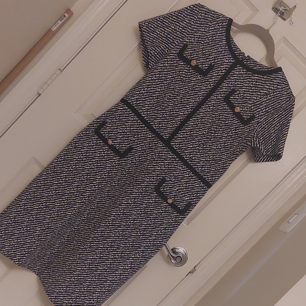 Talbots Jacquard Knit Midi Dress